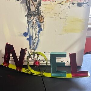 Vintage target Noel metal Christmas decor